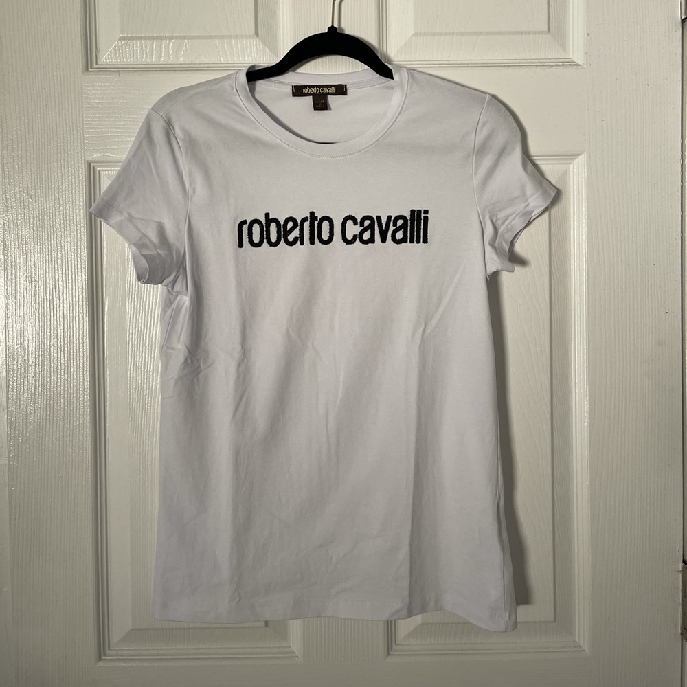 Roberto Cavalli logo tee
